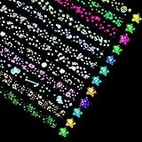 Aeojoor Star Origami Paper Star Paper Strip Sided Origami Stars Paper Lucky Star Decoração Tiras De Papel Diy Hand Art Crafts Luminous 12 Colors 210 Sheets