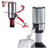 Aerador Dispensador Decantador De Vinho Elétrico Inox