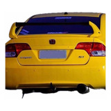 Aerofólio Honda Civic Estilo Mugen Fibra Sem Pintar 3 Partes