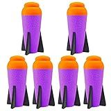 Aevdor Refil Mega Missil Para Nerf N Strike Elite Series 6 Pacotes Compatível Com Dardos Foguetes De Espuma Bullets Para Arma Nerf Blaster Laranja E Roxo 