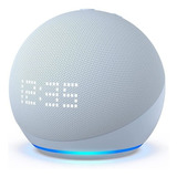 Aexa Echo Dot 5 Geração Com Relógio Azul Claro Amazon Bivolt Cor Azul claro