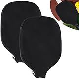 AEXHOT 2 Capas Para Raquetes De Pickleball Capa De Neoprene Durável Universal De 8 26 X 11 8 Polegadas Com Zíper Bolsa De Armazenamento Para Raquetes De Pickleball Padrão Usapa Preto 