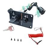 AFEISOL Painel De Interruptores Principal 12V Conjunto De Painel De Interruptores De Chave De Motor Único Para Iate De Popa Yamaha 704 82570 12 00 704 82570 11 00 704 82570 08 00 Caixa De Controle Lig
