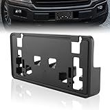 AFEISOL Suporte De Placa Frontal Compatível Com 2021 2022 2023 F150 2 7 L 3 0 L 3 5 L Montagem De Para Choque Dianteiro Preto Acessórios De Suporte De Placa De Licença Substituir Ml3Z 17A385 Bb