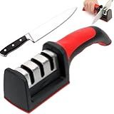 Afiador E Amolador Manual De Facas E Tesouras Profissional Em 3 Estágios DM SHOPP