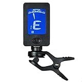 Afinador Digital Para Violão Guitarra Baixo Violino Cavaco Cromático Clip Bertô Black