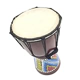 Africano Tambor Tambor Africano De 4 Polegadas  Mogno  Djembe  Percussão Tradicional  Pandeiro Africano