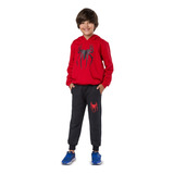 Agasalho Blusão E Calça De Moletom Infantil Menino Com Capuz