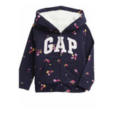 Agasalho Gap Blusa De Moletom Infantil Zíper Sherpa Menina