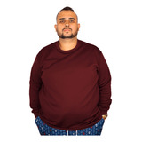 Agasalho Plus Size Moletom Flanelado Blusão Plus Size