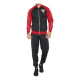 Agasalho Trilobal São Paulo Fc Masculino Preto E Vermelho