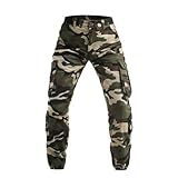 AGCOAH Calça Cargo Masculina Camuflada Trailcrest Vestuário Tático Estilo Esportivo- Verde Militar- GG