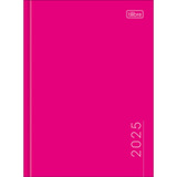 Agenda Diária Costurada Pepper Rosa M4 Pequena 2024 Tilibra