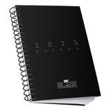 Agenda Diária Espiral Black Preta A5 Planejamento Pessoal Cor Preto