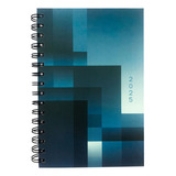 Agenda Executiva Diária 2025 Capa Dura Espiral A5 168 Folhas Azul Kaz Kz1109az