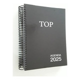 Agenda Executiva Diaria Top 2025 Estilo Tamanho A4 Preto