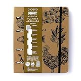 Agenda Planner Argolado 2024 Kraft Semanal Notas A5 Relicário Cicero