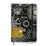Agenda Planner Ciceros 2024 Astral Diária 14X21 Espaço Tempo Preto Cicero