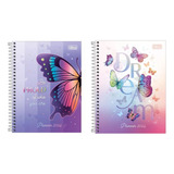 Agenda Planner Espiral Daisy Borboletas 2024 M7 Tilibra