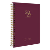 Agenda Planner Semanal Cores Spot Colors Marsala