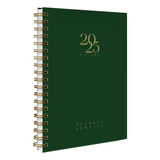 Agenda Planner Semanal Cores Spot Colors Verde Militar