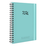 Agenda Planner Semanal Plus Cores Spot Colors Azul Tiffany