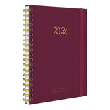 Agenda Planner Semanal Plus Cores Spot Colors Marsala