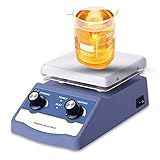 Agitador MagnéTico De LaboratóRio 1600rpm Quantidade MáXima De AgitaçãO 1000ml Com Placa De Aquecimento 12x12cm