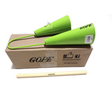 Agogô Gope Duplo Profissional Com Baqueta Cor Verde