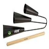 Agogo Gope Triplo Preto Epoxi Profissional