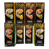 Agua Coco Quadrado Kit C 12 Unid 200ml Melancia P drinks