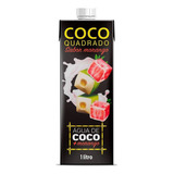 Agua De Coco Quadrado 1l Sabor Morango