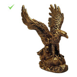 Aguia Dourada Da Sabedoria Estatua Decorativa