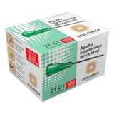 Agulha 25x8 Canhão Verde Para Dosagens Aquosas Cx 100un