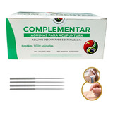 Agulha Acupuntura 25x40 Kit 1000 Unidades 100 Mandril Full