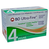 Agulha Bd Ultra fine 4mm C  100 Und   P  Caneta De Insulina