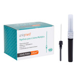 Agulha Coleta Sangue Vacuo Multipla 25x0 7 22g Anvisa 100un