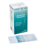 Agulha De Acupuntura Com Aplicador Caixa Com 100 Unidades 25x50mm 
