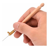 Agulha Para Bordar Crochê Pedraria Kit 3 Agulhas Bordado