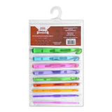 Agulhas De Crochê Acrílica Circulo Kit 9 Agulhas Coloridas