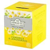 Ahmad Tea London Chá Misto De Camomila E Capim Limão Fruit   Herb Caixa 15G 10 Unidades De 1 5G Cada