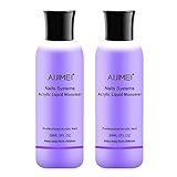 AIJIMEI Kit Profissional De Unhas Líquidas De Acrílico Monômero Líquido Conjunto De Ferramentas De Unhas De Acrílico 2 Peças Monômero Acrílico Extensão De Unhas Sistema De Unhas Acrílico Kit Iniciante