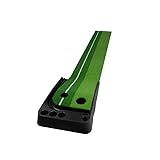 Ailierr Tapete De Golfe Para Colocar Em Ambientes Internos Equipamento De Treinamento Verde Com Retorno De Bola Auxílio De Treinamento Para Prática De Minigolfe Para Casa E Escritório Comprimento