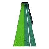 Ailierr Tapete De Golfe Para Equipamento De Treinamento Verde Para Uso Interno Com Retorno De Bola Auxílio De Treinamento Para Prática De Minigolfe Para Casa E Escritório Comprimento 248 Cm Faixa De