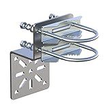 Aimeboost Suporte De Montagem Em Poste Acessórios De Hardware De Montagem De Antena Antivibração Sem O Mastro Para Antena Externa De Casa Suporte De Poste De Antena Kits De Montagem De Poste