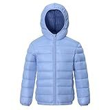 AIMISYOU Jaqueta Infantil Casaco Resistente às Intempéries Para Menino Tamanho 8 10 Inverno Bolha Soprador Acolchoado