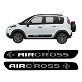 Air Cross 2016 Adesivo Preto Faixa Lateral Citroen Aircross
