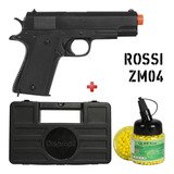 Airsoft Pistola Spring Rossi Zm04   Case   Bb King 0 12g