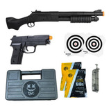 Airsoft Shotgun Pistola P226 Spring Rossi Combo 2000bbs