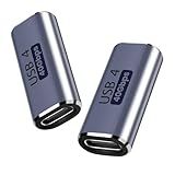 AIYEEN Acoplador USB C Fêmea Para Fêmea Pacote Com 2 Conector USB 4 0 Tipo C 40Gbps 100W Conector De Transferência De Dados De Carga Rápida Tipo C OTG Para TV PC Laptop Tablet Telefone E Mais
